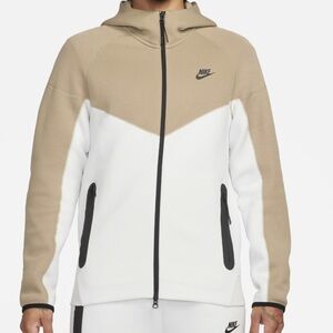 Nike Tech Fleece Hoodie White Khaki Mens Size M